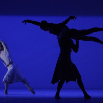 Cedric Ygnace, Ruta Jezerskyte, Steven Etienne - The Gentle Chapters - Dutch National Ballet - photo © Angela Sterling