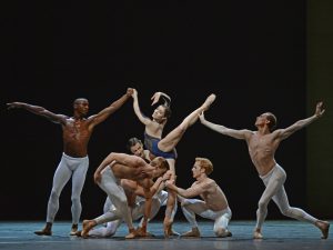 Eric Underwood, Melissa Hamilton, Edward Watson, Dawid Trzensimiech, Steven McRae, Johannes Stepanek - The Human Seasons - The Royal Ballet - photo © Dave Morgan