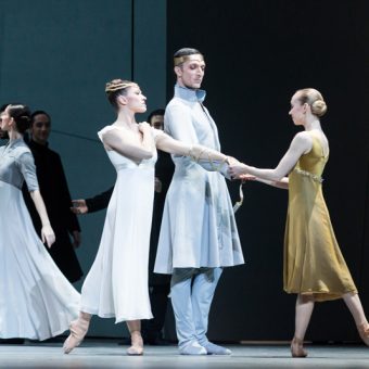 Courtney Richardson, Raphaël Coumes-Marquet and Anna Merkulova - Tristan + Isolde - Semperoper Ballett - photo © Ian Whalen