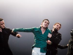 Fabien Voranger, Laurent Guilbaud and Jon Vallejo - Tristan + Isolde - Semperoper Ballett - photo © Ian Whalen