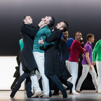 Fabien Voranger, Laurent Guilbaud and Jon Vallejo - Tristan + Isolde - Semperoper Ballett - photo © Ian Whalen